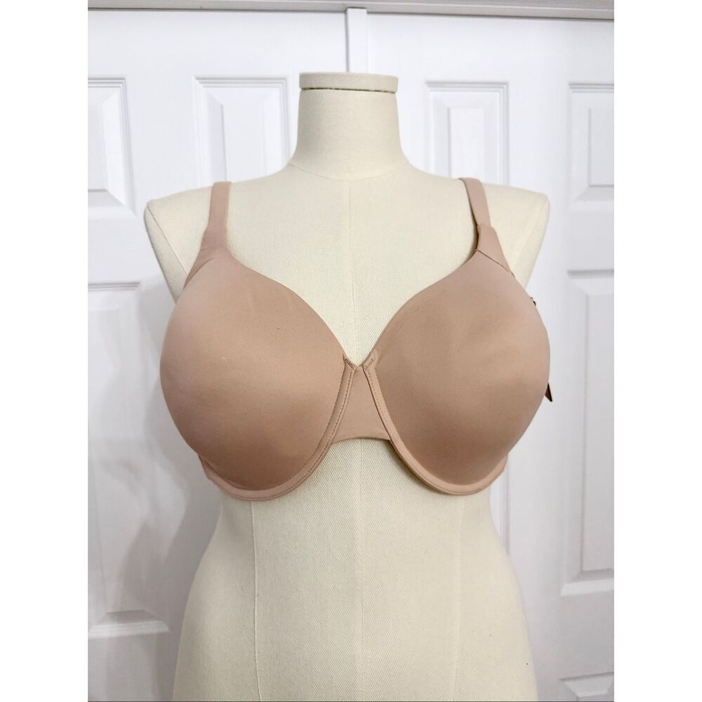 SKIMS Fits Everybody T-Shirt Bra Smooth Full Coverage Underwire 40DD Mica Nude